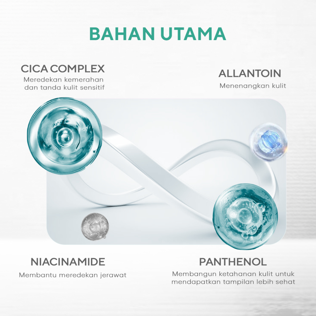 WARDAH Cica Complex + Panthenol Ceramide Calm & Soothe Gel Moisturizer 30 g - Pelembab Gel Ringan yang Meredakan Kemerahan & Kulit Reaktif, Memperbaiki Skin Barrier - Cocok untuk Kulit Berjerawat & Breakout (Calm Acne & Redness) - Skincare - Gambar 4