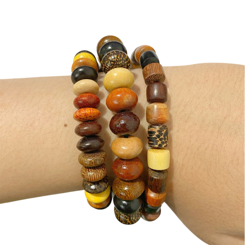 PUSAT17 TASBIH KAYU 33PCS BUTIR KAYU KOMBINASI KAYU BERTUAH 10MM 12MM TASBEH IBADAH KAYU KOMBINASI TASBIH SOUVENIR HAJI SOUVENIR UMROH GELANG KADO PERNIKAHAN SHOLAT MUSLIM - Gambar 4