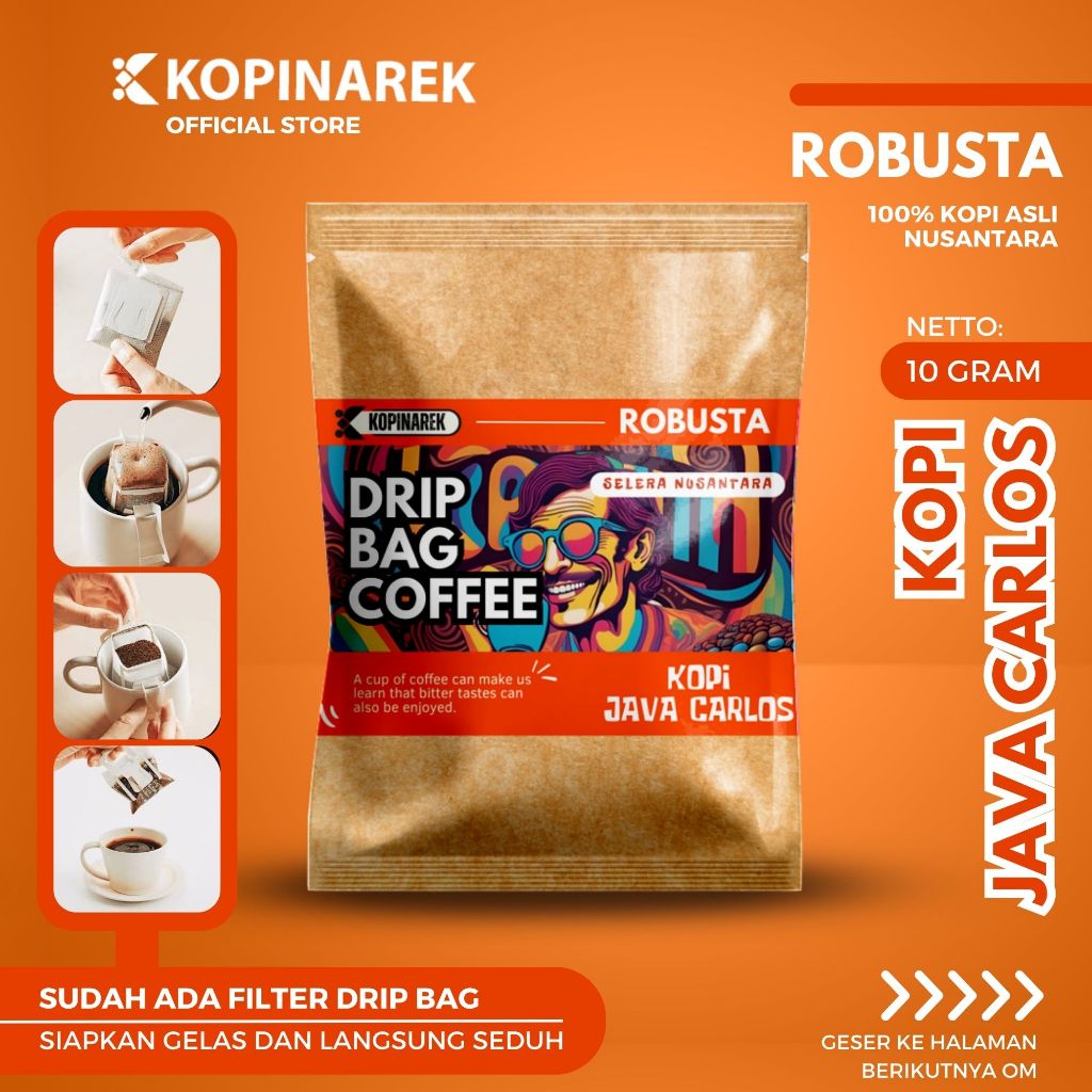 Coffee Dripbag Coffee Sachet Robusta Java Carlos Premium Original ...