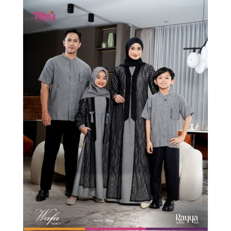 Wafa gray/LATEST nibras Sarimbit 2025/Raya series Wafa gray/Family ...