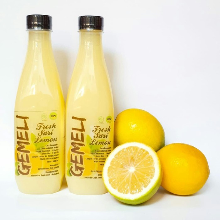 Sari Lemon Gemeli Murni California 500ml - Gambar 4