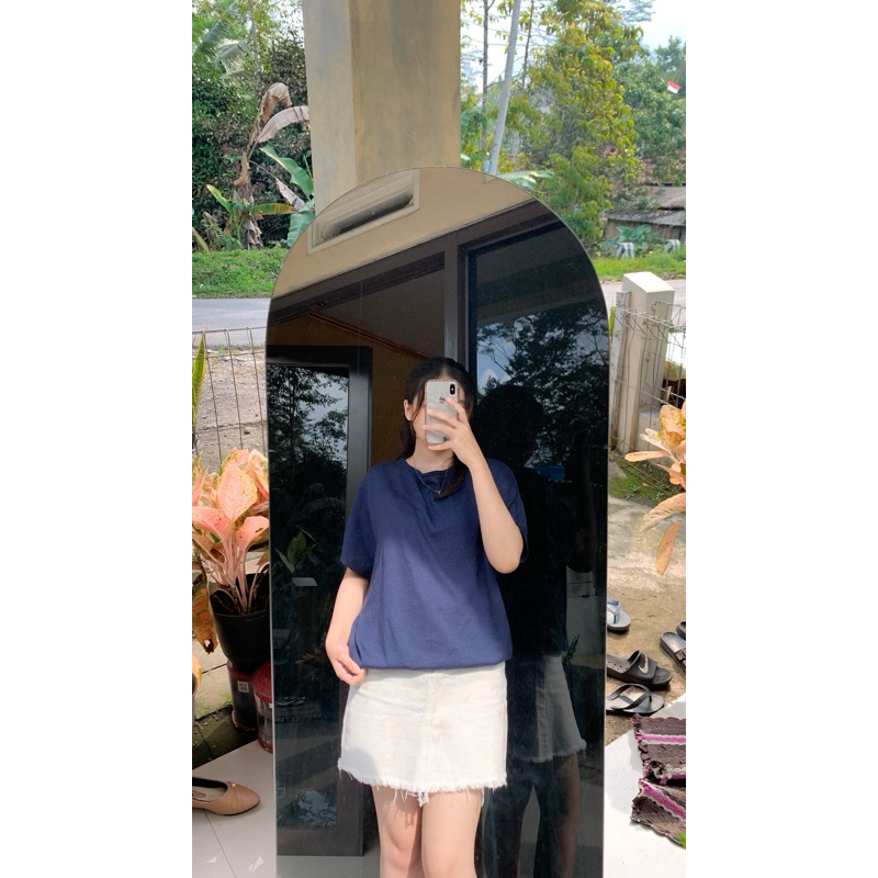 Uniqlo NAVY BLUE TOP | Shopee Singapore