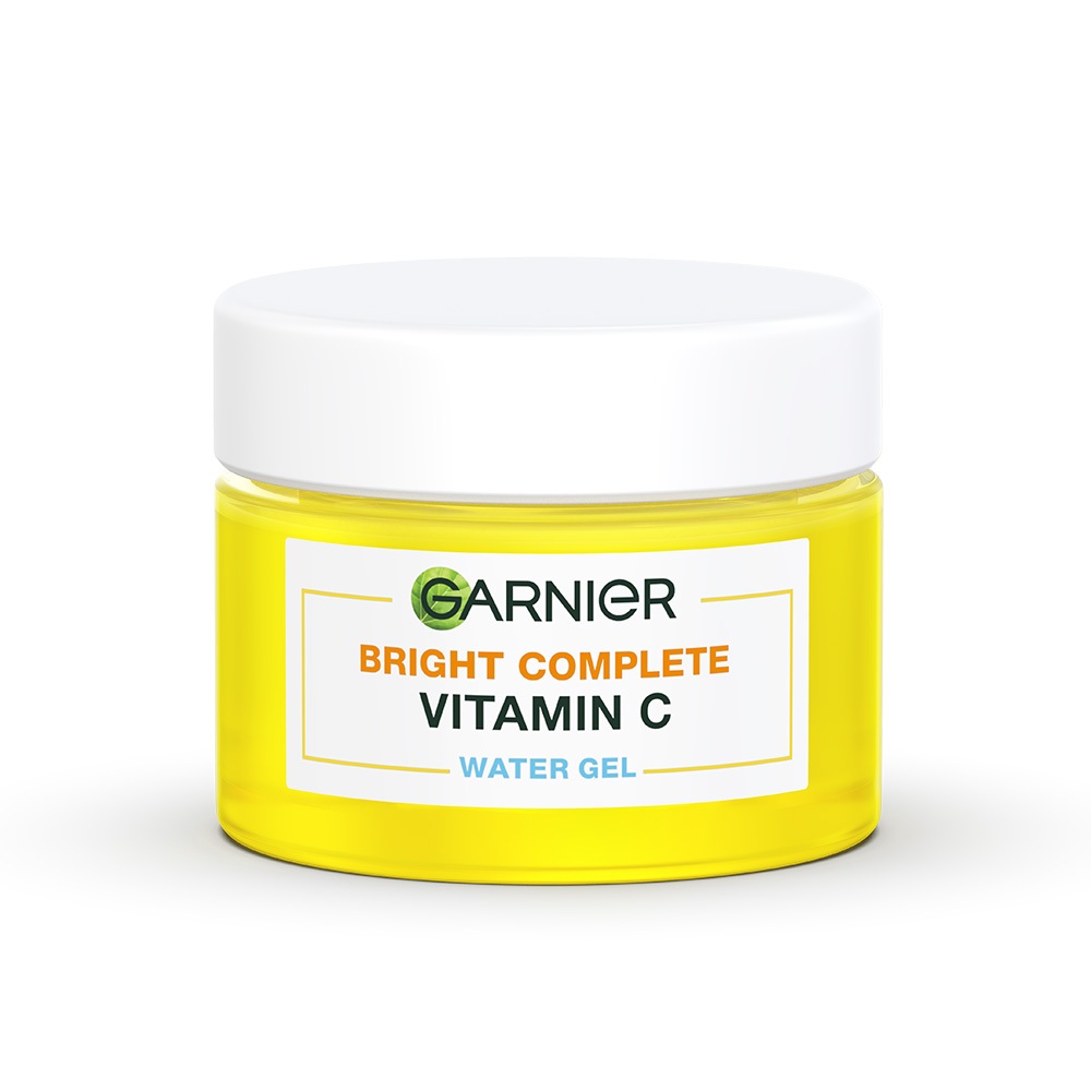 GARNIER Bright Complete Vitamin C Ceramide Barrier Moisturizer Gel 50ml - Water Gel Skincare Pelembab Ringan untuk mencerahkan tone up pelembab wajah cream pemutih wajah glowing cepat - Gambar 2