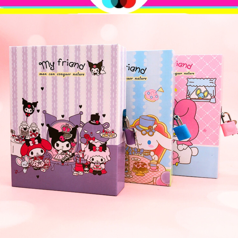 SANRIO KEY LOCK DIARY | JOURNAL DIARY | SANRIO DIARY BOOK | KUROMI ...