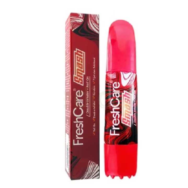 FRESHCARE SMASH DOOUBLE INHALER+ROLL ON 8ML / MINYAK AROMATHERAPY / MASUK ANGIN/SAKIT KEPALA/KEROKAN/PILEK/FLU/MELER/MINYAK ANGIN/PLOSSA/DISKON/PROMO - Gambar 3