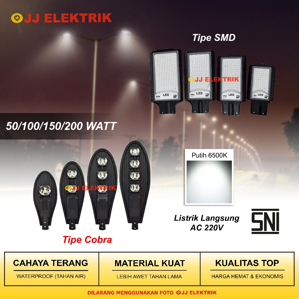LED Street Light 50W 100W 150W 200W Street Light Cobra SMD Outdoor ...