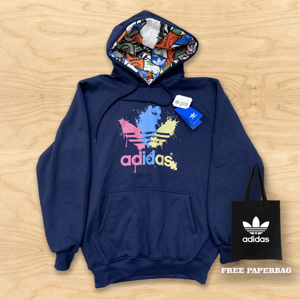 Adidas hoodie logo down sleeve online