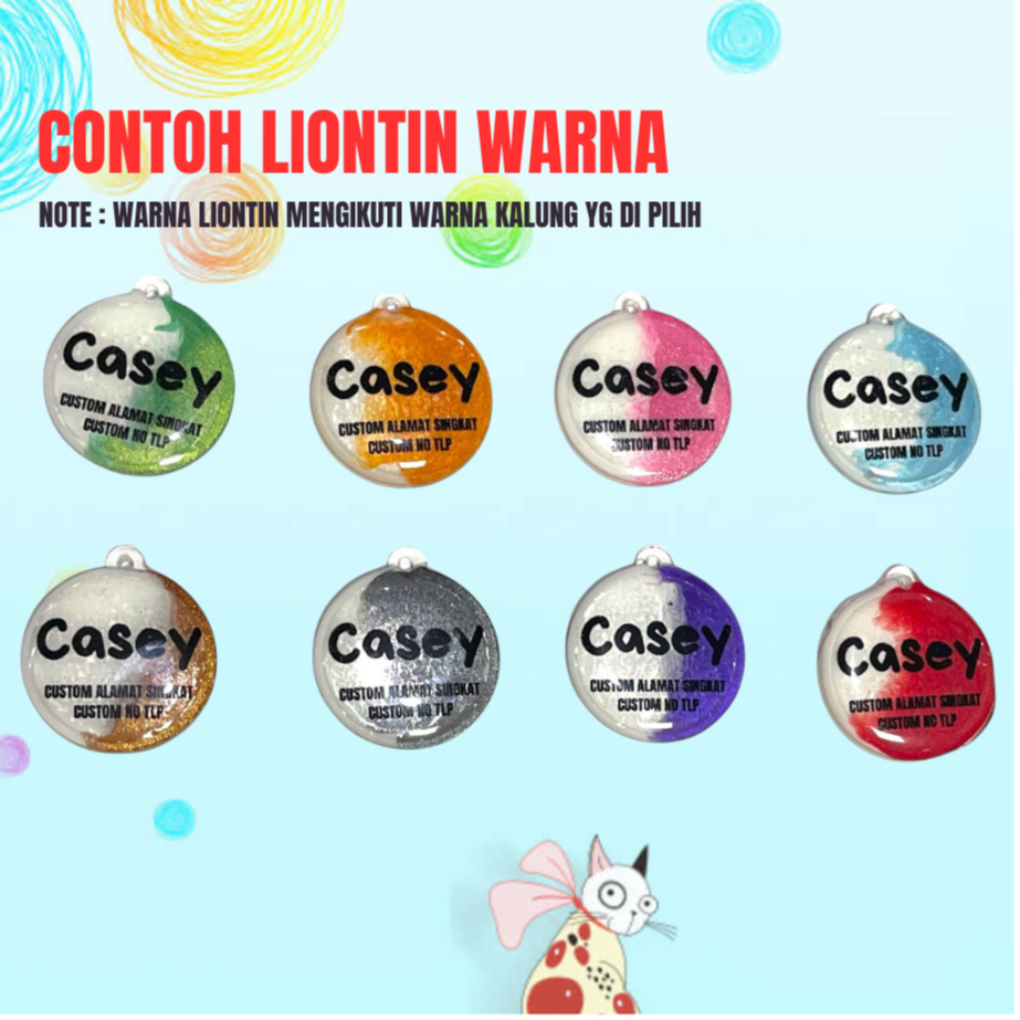 KALUNG KUCING ECI BISA CUSTOM NAMA / CAT NECKLACE / CUSTOM NAMA - Gambar 2