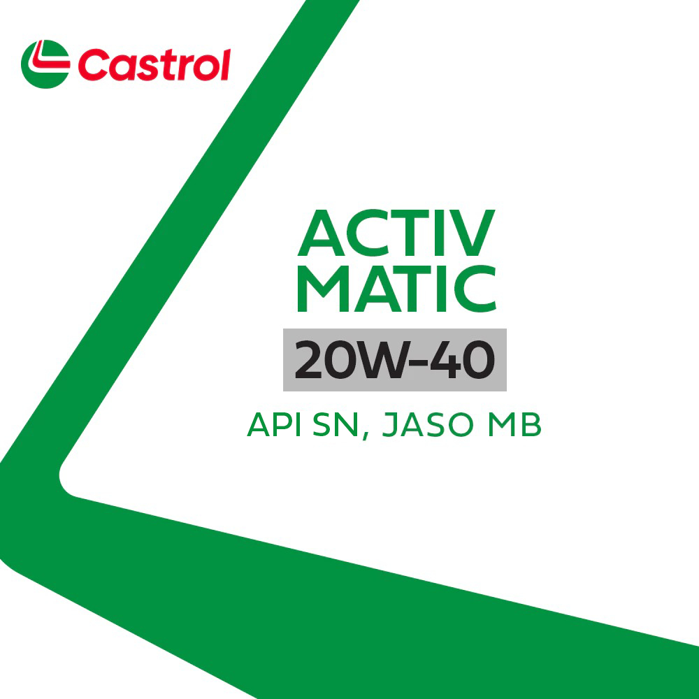 Oli Mesin Motor Castrol ACTIV Matic 20W-40 (0.8L) - Gambar 2