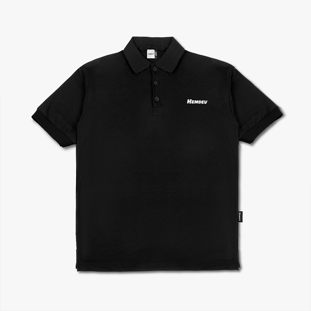 Hemdev Black Logo Saber ShirtPOLO | Shopee Singapore
