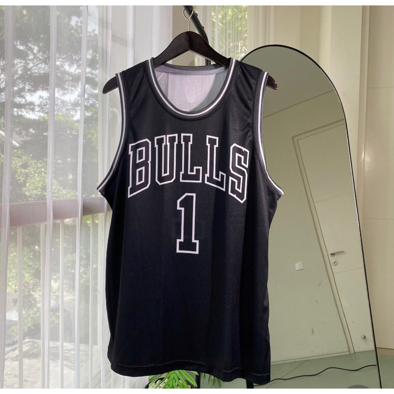 Derrick rose black jersey authentic online