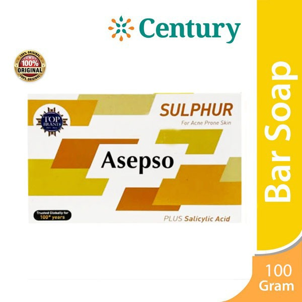 ASEPSO SOAP BIO SULPHUR 100GR / SABUN SULFUR / SABUN ANTISEPTIK