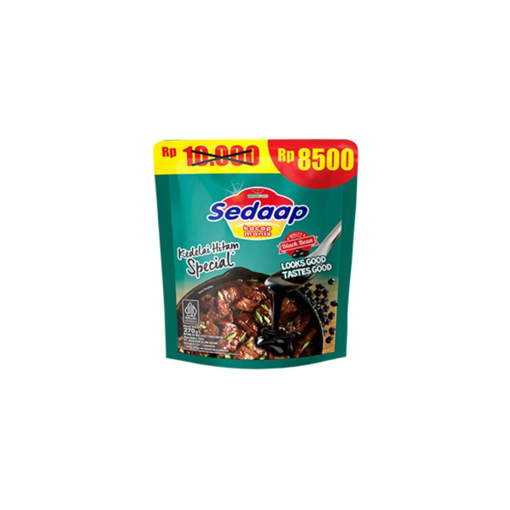 Sedaap Kecap Manis Kedelai Hitam Spesial Pouch 200 ml / 270 gram - Gambar 2