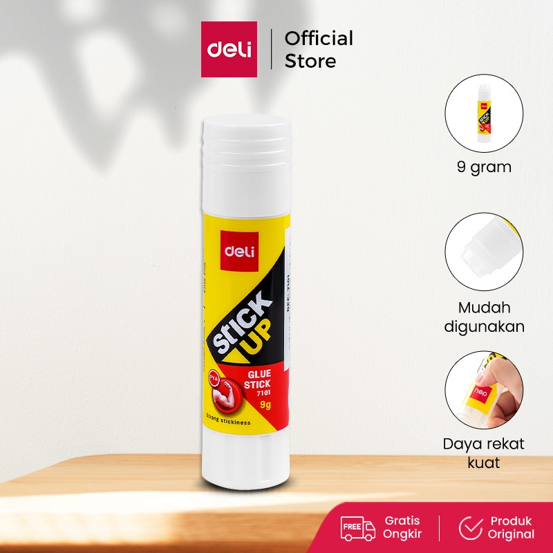 Deli Glue Stick / Lem Kertas Batangan 9 gr Daya Rekat Kuat Mudah Digunakan E7101