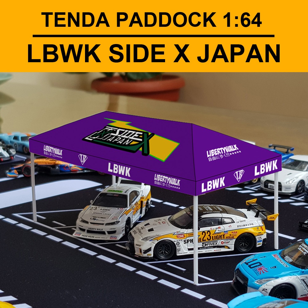 UNGU TENDA HOTWHEELS DIECAST TENT DIORAMA 1/64 PAPERCRAFT EVENT MEETUP ...
