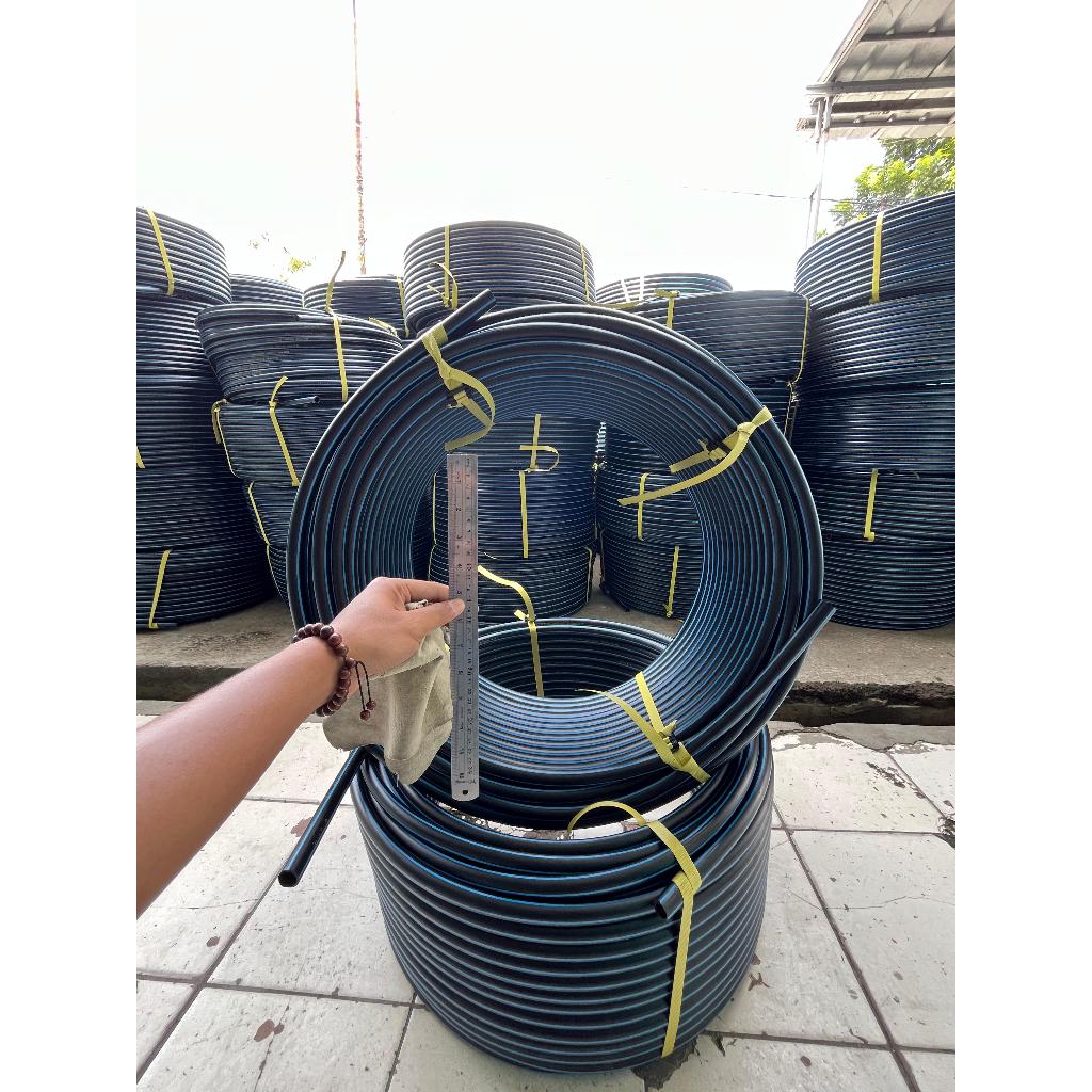 PIPA HDPE UNILON 1/2 INCH (20MM) PN10 SDR17 PE-100 - 1 ROLL 50/100 METER - Gambar 3