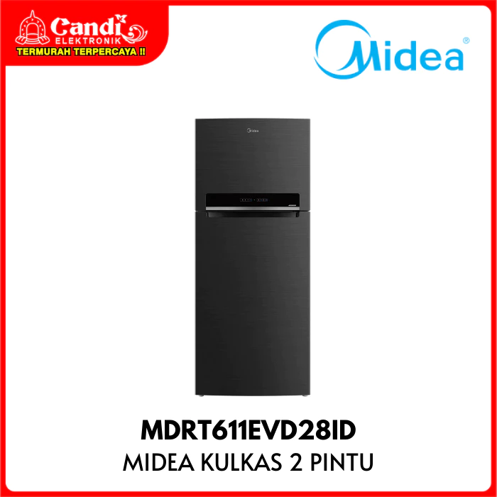 MIDEA Everest Kulkas 2 Pintu Kapasitas 473 Liter Inverter Quattro MDRT 611EVD 28ID MDRT611EVD28ID