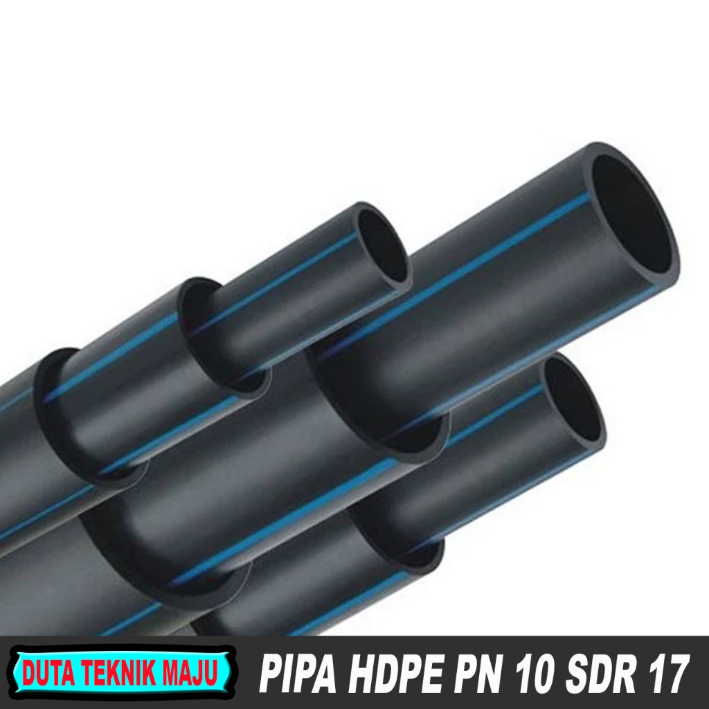 Pipa PE 1/2" 20 mm Pipa HDPE Pipa PDAM Selang PE 1/2 inch Pipa Hitam Selang Air Per Meter - Gambar 3