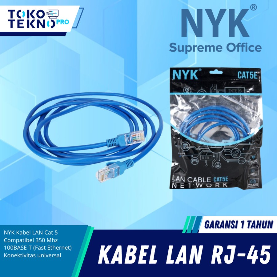 NYK Supreme Kabel LAN Cat5 / Cat5e / Cat 5 RJ45 Ethernet Network Cable