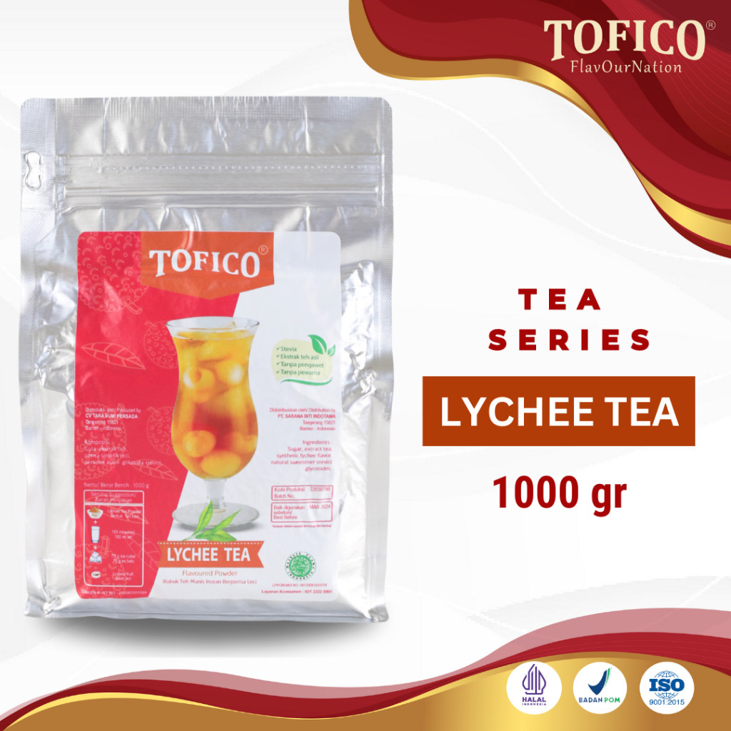 Lychee Tea Powder Tofico/ Premium Lychee Tea Flavored Powder 1KG ...