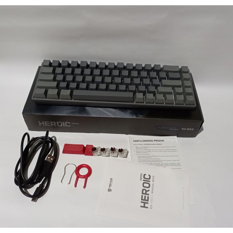 Rexus KX3 Mechanical Keyboard Not Daxa Bezel-Less Maxfit Akko Monka ...