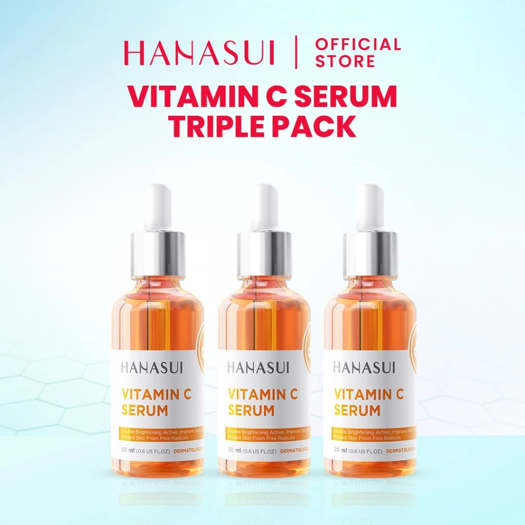 Hanasui Serum Vitamin C - Mencerahkan & Pudarkan Bintik Hitam 2% Vitamin C 2% Niacinamide 1% Betaine - Gambar 2