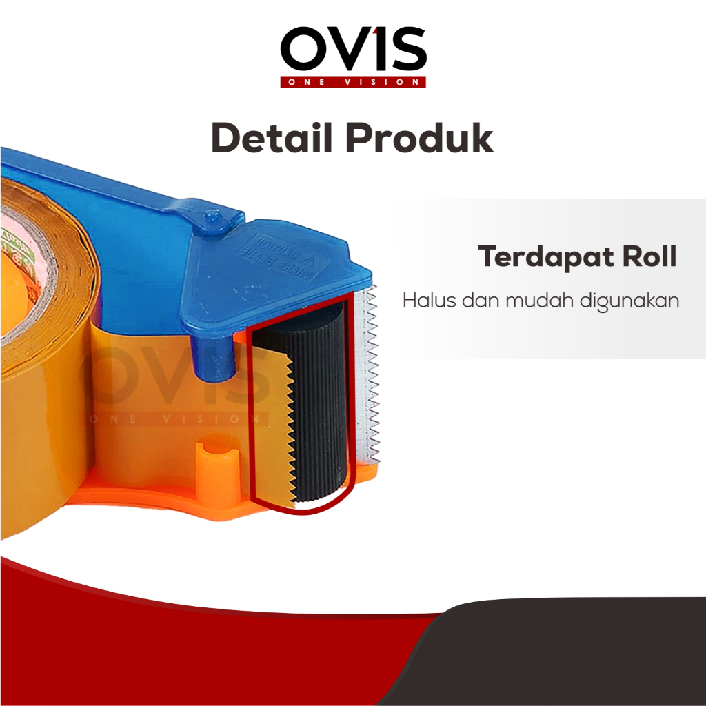Dispenser Alat Pemotong Lakban Tape Cutter Plastik 2 Inch - Gambar 4
