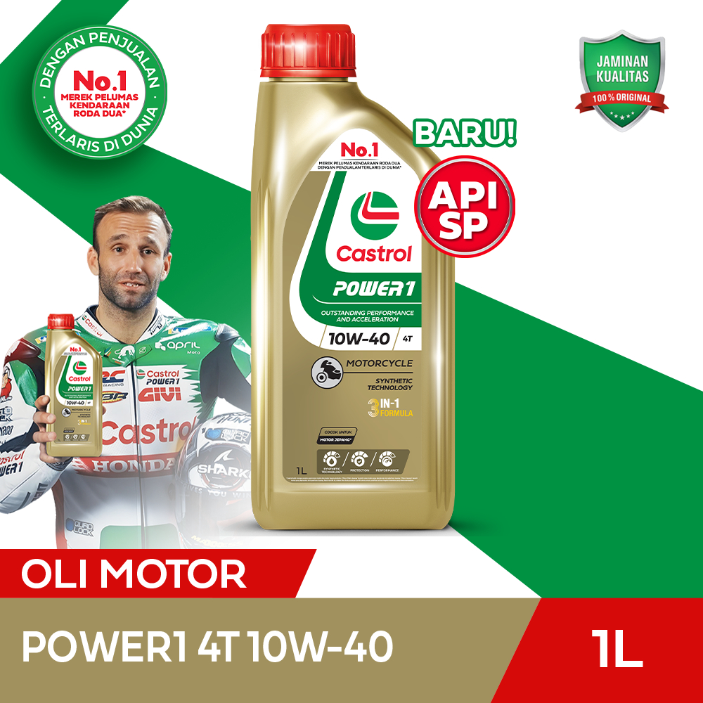 Oli Mesin Motor Castrol POWER1 4T 10W-40 (1L)