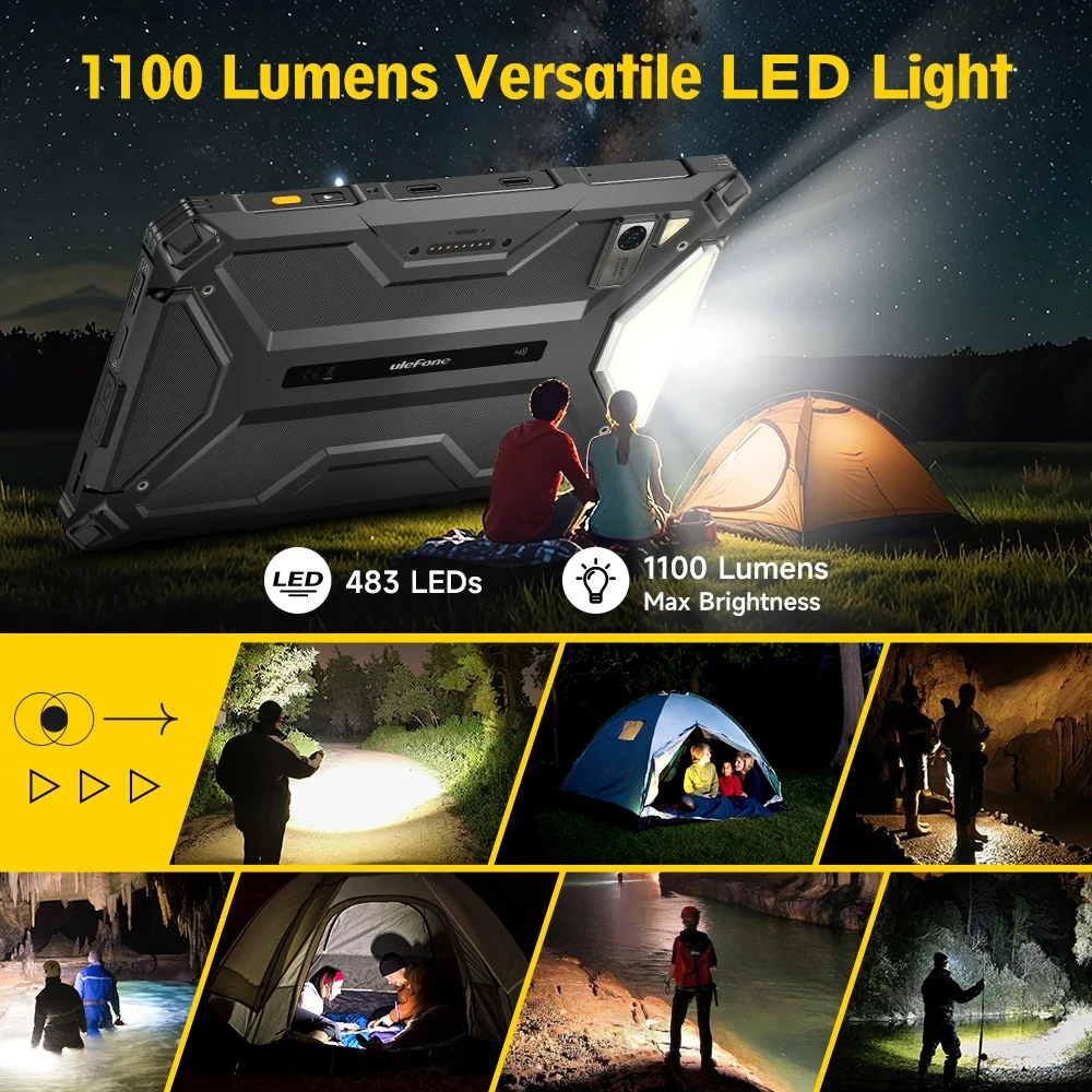 Ulefone Armor Pad 4 Ultra 5G 16GB 256GB LED Light 11800mAh 10.36" 50MP Rugged Tablet Android 14 - Gambar 2