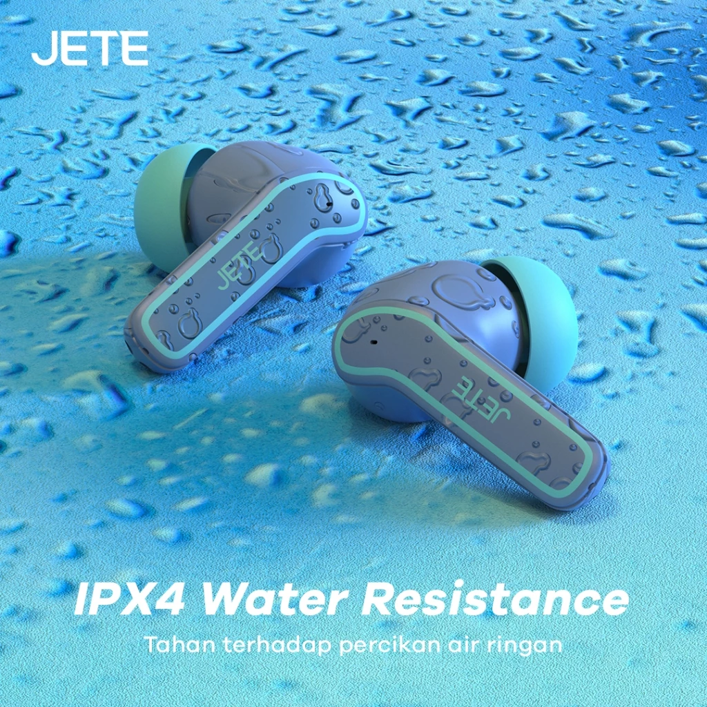 TWS Bluetooth ENC with 4 Mic JETE CS5 BT 5.3 IPX4 Playtime 20H - Garansi 2th - Gambar 2