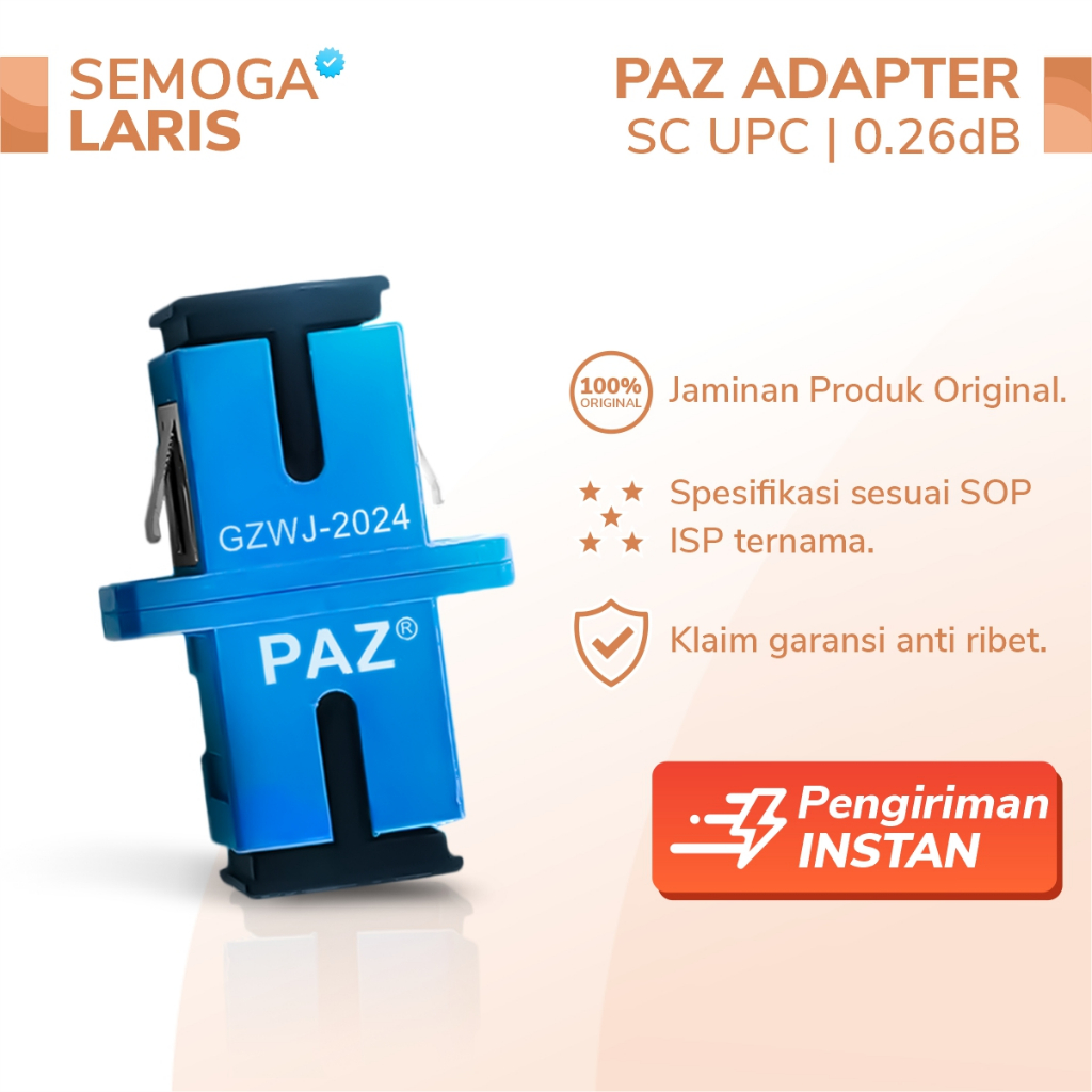 PAZ SC UPC Adapter Original 1 Pcs - Real Redaman