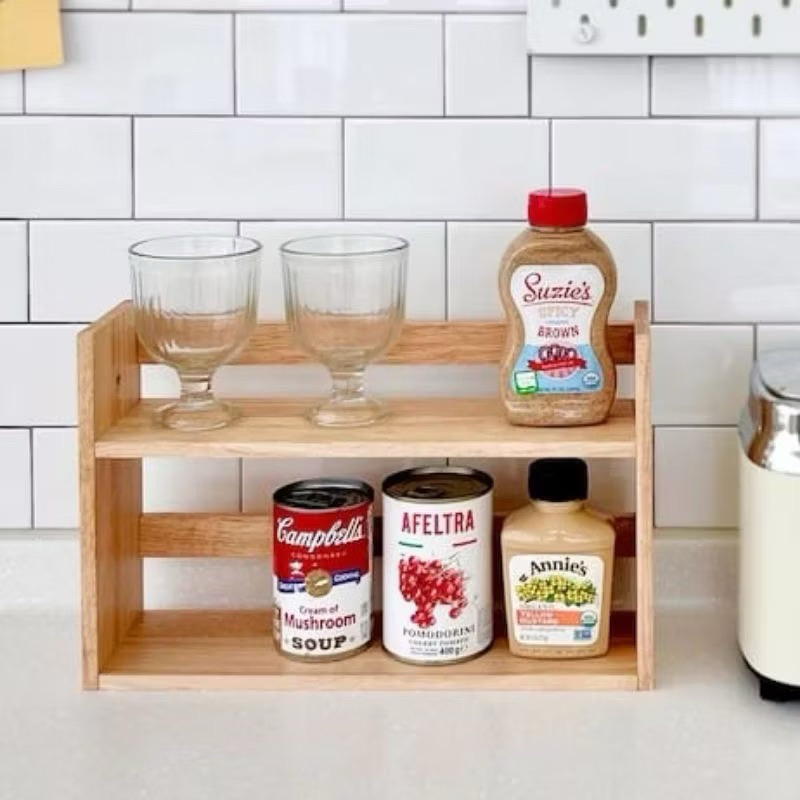 Stacking kitchen spice rack for sugar jars, coffee, tea, kitchen bottle ...