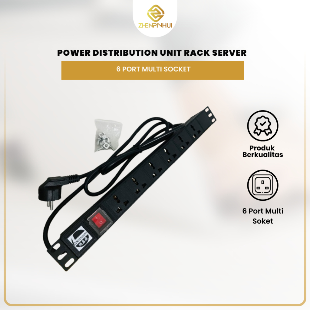 Pdu Power Distribution Unit 8 Socket 16A Server Rack | Shopee Singapore