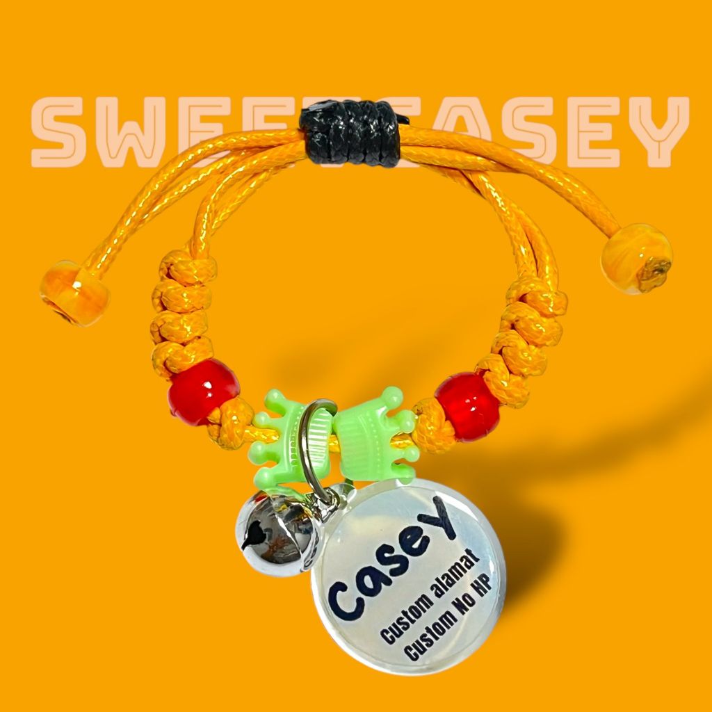 KALUNG KUCING GODIVA/KALUNG KUCING FREE CUSTOM NAMA/CAT NECKLACE FREE NAMA