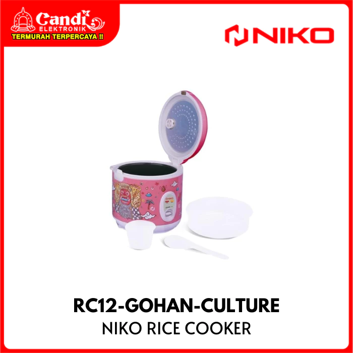 NIKO Rice Cooker Kapasitas 1,2 Liter RC12-GOHAN-CULTURE - Gambar 4