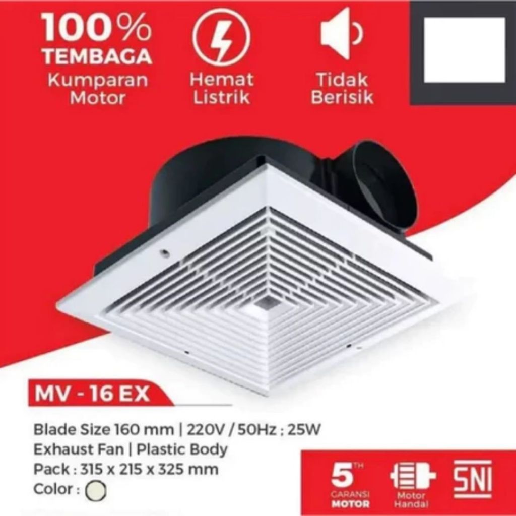Maspion: MV-16EX CLING EXHAUST FAN 6 INCH MV 16 EX | Shopee Singapore