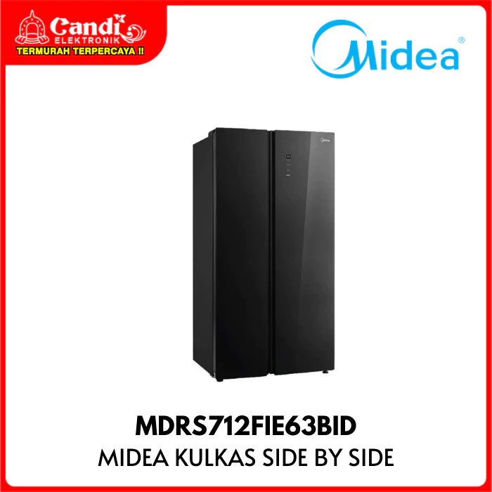 MIDEA Kulkas Side by Side Kapasitas 548 Liter MDRS 712 FIE63 BID Digital Control Inverter Quattro MDRS712FIE63 MDRS712FIE63BID - Gambar 4