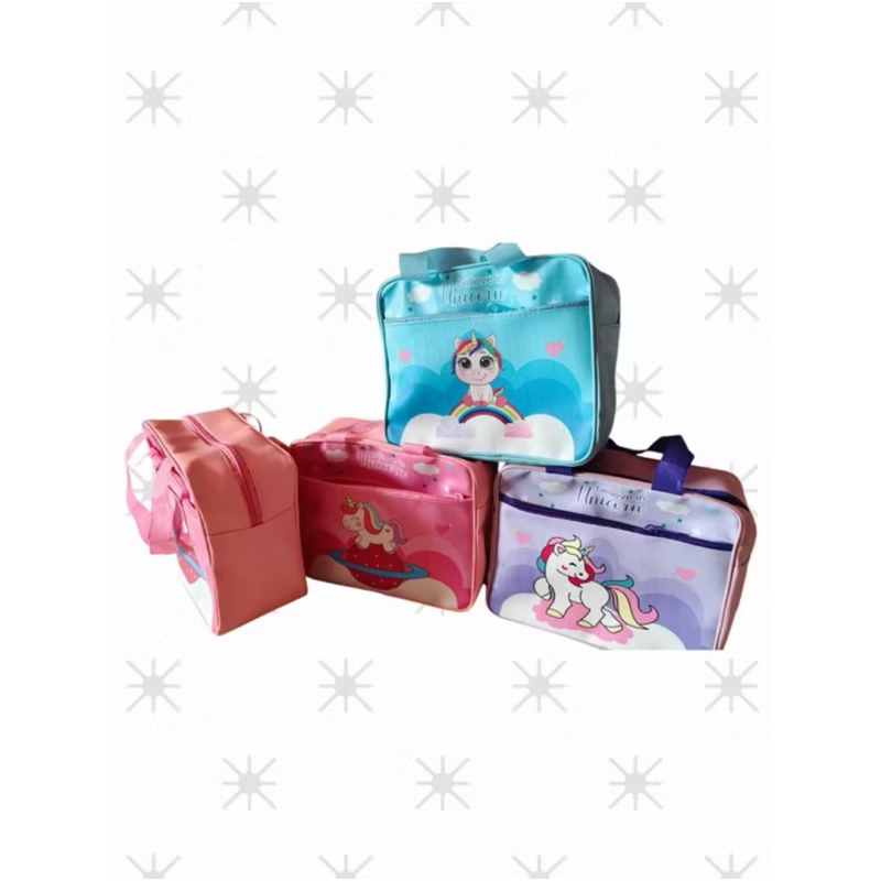 Tas Tenteng Unicorn Printing Tas Bekal Kotak Unicorn