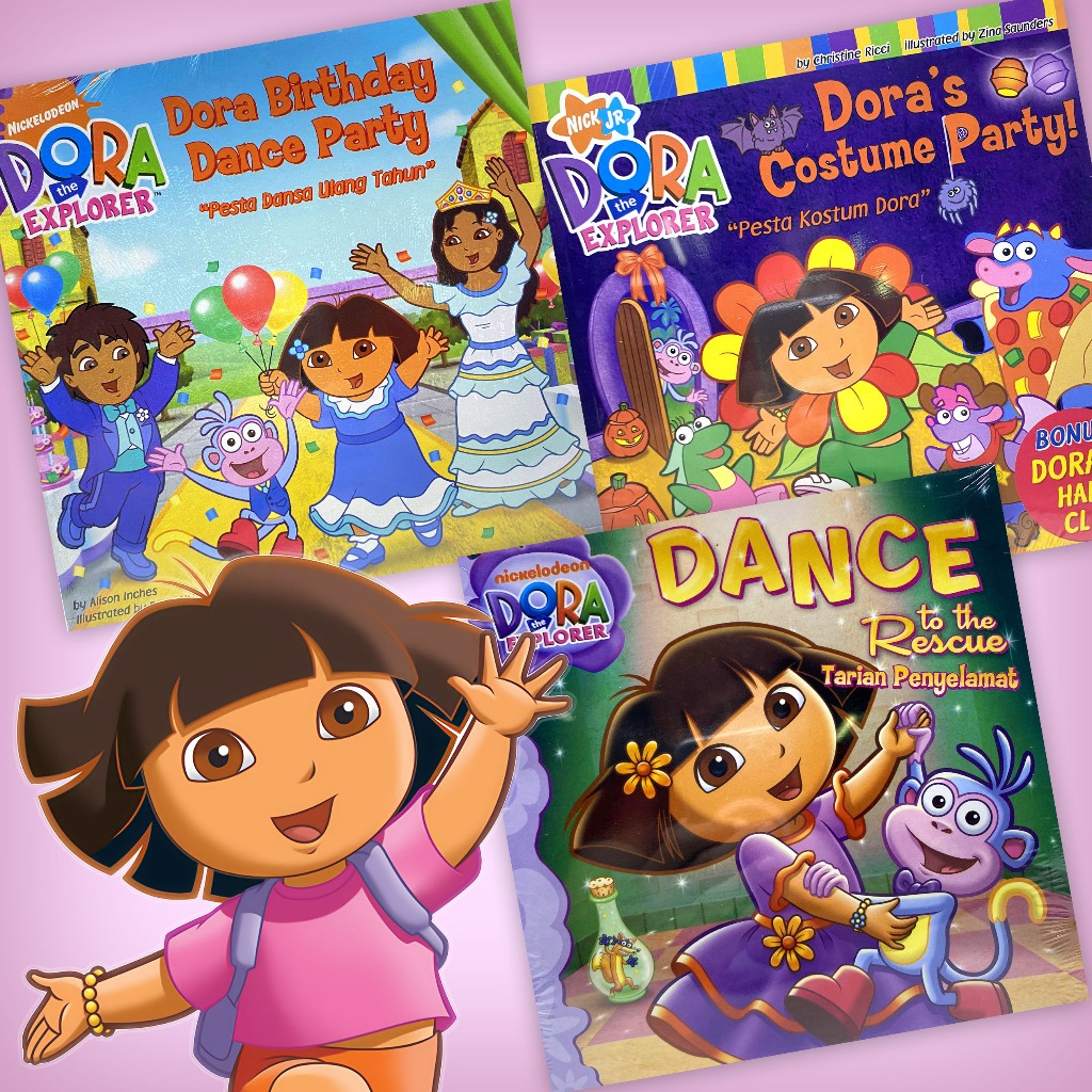 Dora the Explorer Story Book 3 Colored Story Books Collection 12 - Dora ...