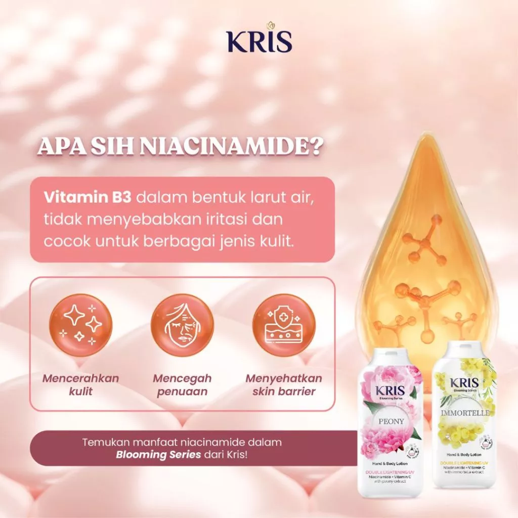 KRIS Hand Body Lotion BLOOMING PEONY PINK 100ML (Ekstrak Bunga) - Gambar 3