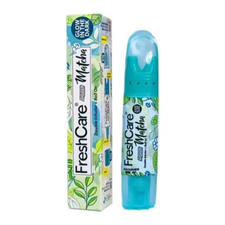 FRESHCARE SMASH MATCHA INHALERL+ROLL ON 8ML / MASUK ANGIN / AROMATHERAPHY/KEROKAN/PIJAT/RELAKSASI/PILEK/FLU/DISKON/PROMO - Gambar 2