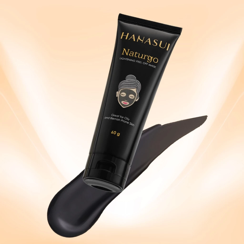 Hanasui Naturgo Black Peel Off Mask Tube - Masker Hitam Angkat Komedo & Sel Kulit Mati Bersih, Halus & Mencerahkan - Gambar 3