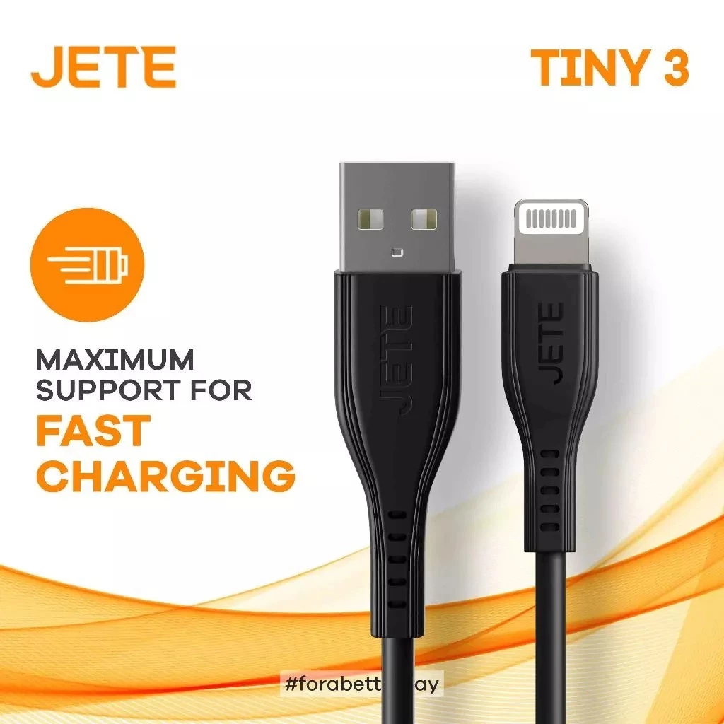 Kabel Data Kabel USB Lightning Fast Charging JETE Tiny 3 - Garansi 2 Tahun - Gambar 3
