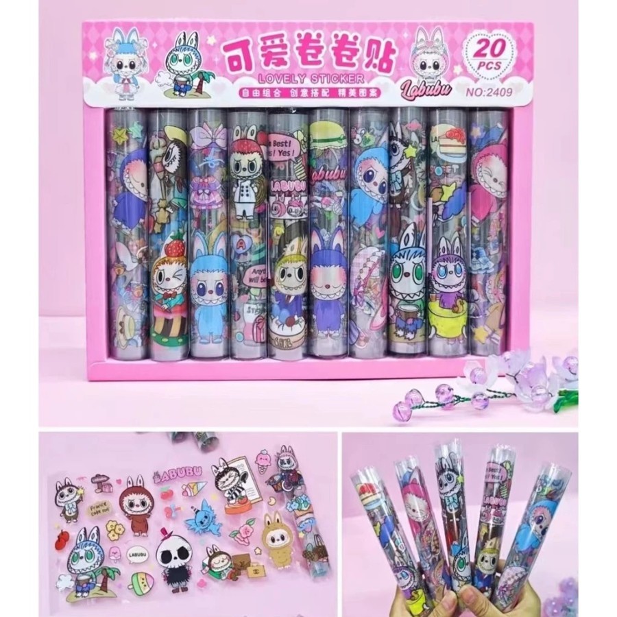 Labubu Waterproof Roll Stickers, Many Contents, 1 Set Gets 10 Pcs ...