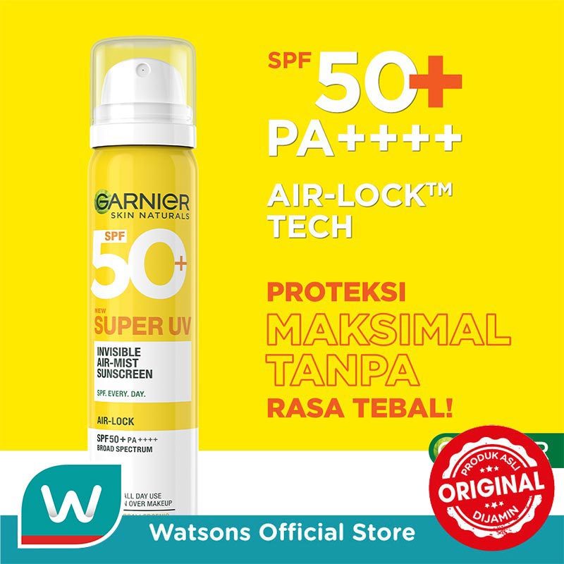 Garnier Super UV Invisible Air-Mist Sunscreen SPF 50+ PA++++ 75 ml - Gambar 3