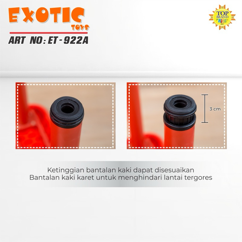 Meja anak belajar dan bermain Exotic ET 922A meja playground Kuat dan Kokoh - Gambar 4