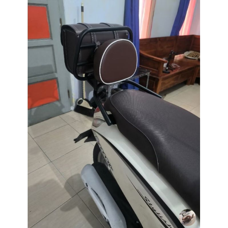 Backrack / Back Rack Yamaha Grand FILANO Fazzio and Honda Scoopy Genio ...