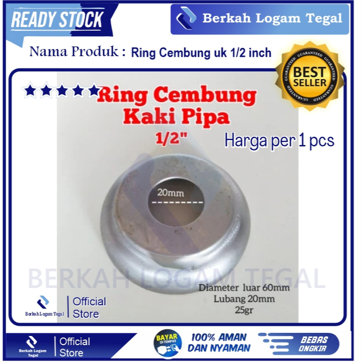 PIPE RING/PIPA STAY/CONVEB RING 1/2 inch | Shopee Singapore
