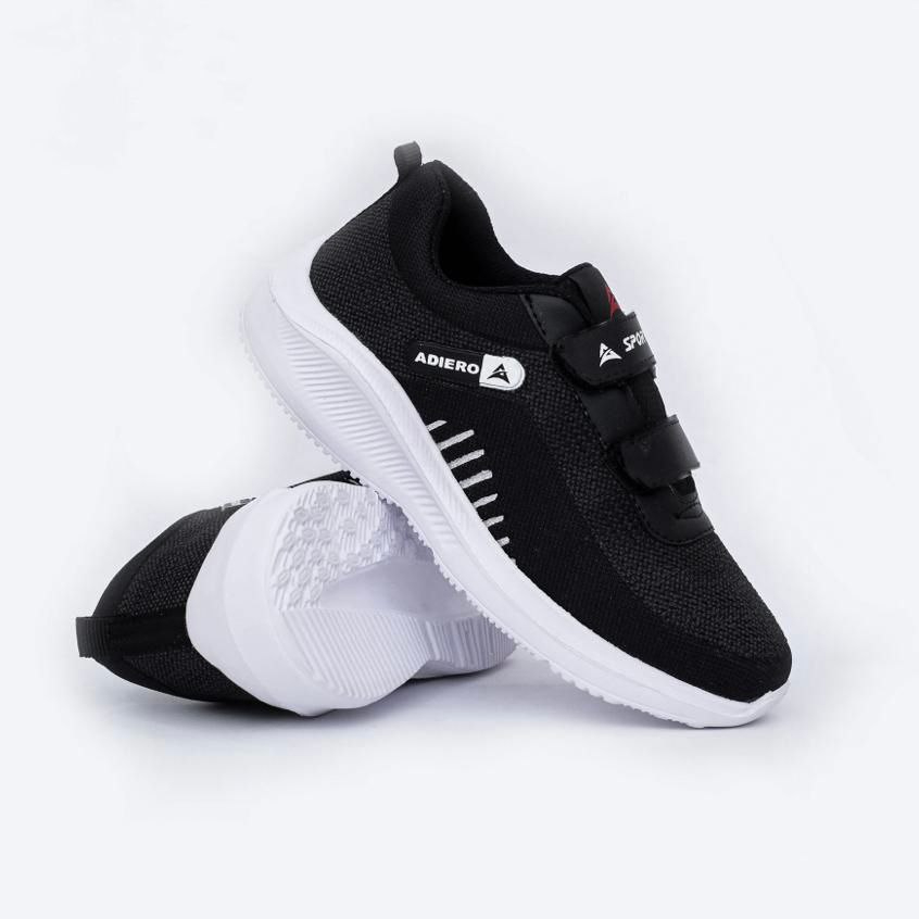 Adiero Sepatu Sekolah Anak Laki & Perempuan Sneakers Original Warna Hitam Putih size 28 - 40 - Gambar 4