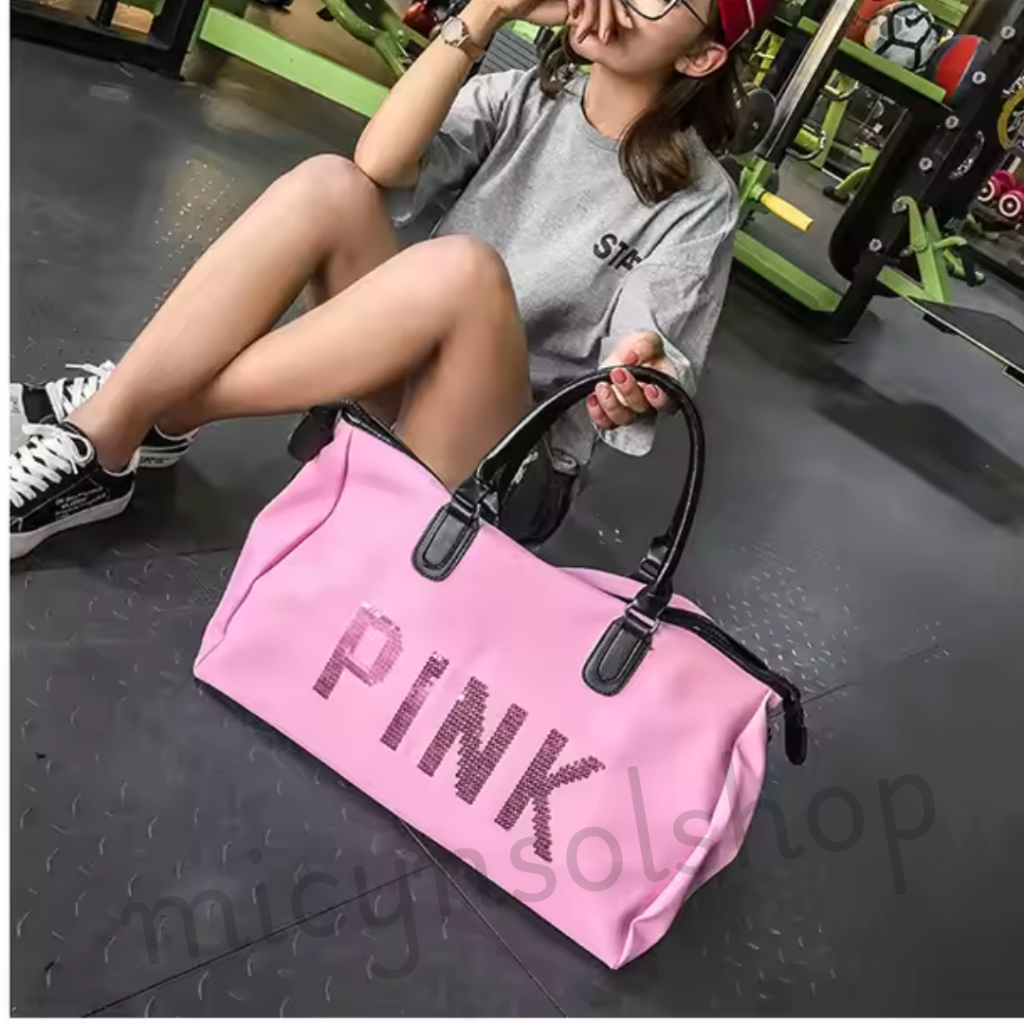 Micynsolshop VICTORIA SECRET PINK BLING BAG/SPORTS BAG/ CODE V4